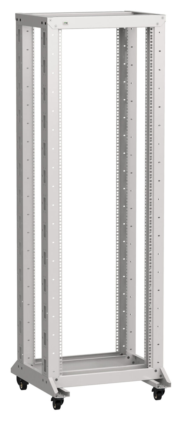 Стойка двухрамная ITK Linea LF35-24U66-2RM 24U 600ммX600мм 700кг серый