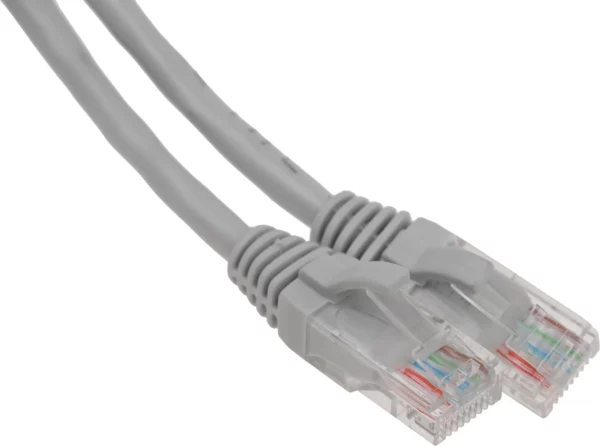 Патч-корд 5-970 1.0 1G UTP 4 пары cat5E CCA molded 1м серый RJ-45 (m)-RJ-45 (m)