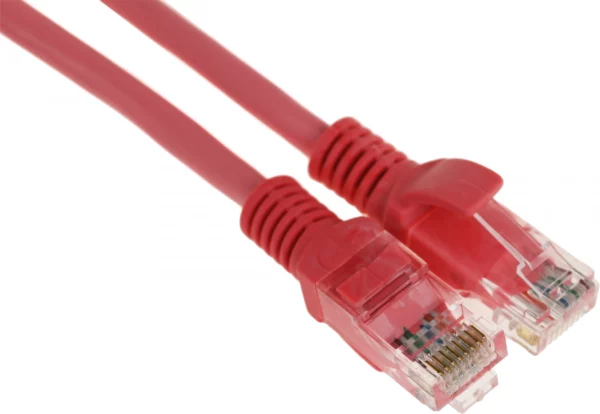 Патч-корд PP12-0.25M/RO 1000G UTP 4 пары cat5E CCA molded 0.25м розовый RJ-45 (m)-RJ-45 (m)