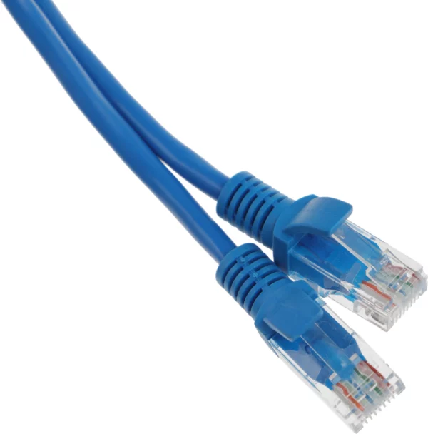 Патч-корд PP12-0.5M/B 1000G UTP 4 пары cat5E CCA molded 0.5м синий RJ-45 (m)-RJ-45 (m)