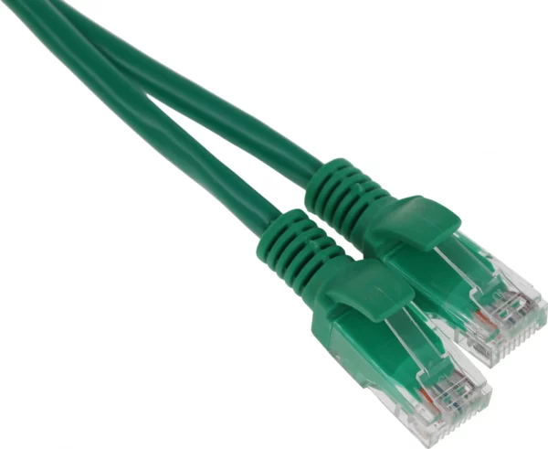 Патч-корд PP12-0.5M/G 1000G UTP 4 пары cat5E CCA molded 0.5м зеленый RJ-45 (m)-RJ-45 (m)