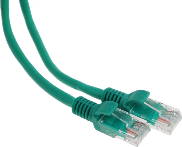 Патч-корд PP12-1M/G 1000G UTP 4 пары cat5E CCA molded 1м зеленый RJ-45 (m)-RJ-45 (m)