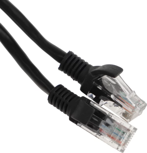 Патч-корд PP12-1.5M/BK 1000G UTP 4 пары cat5E CCA molded 1.5м черный RJ-45 (m)-RJ-45 (m)