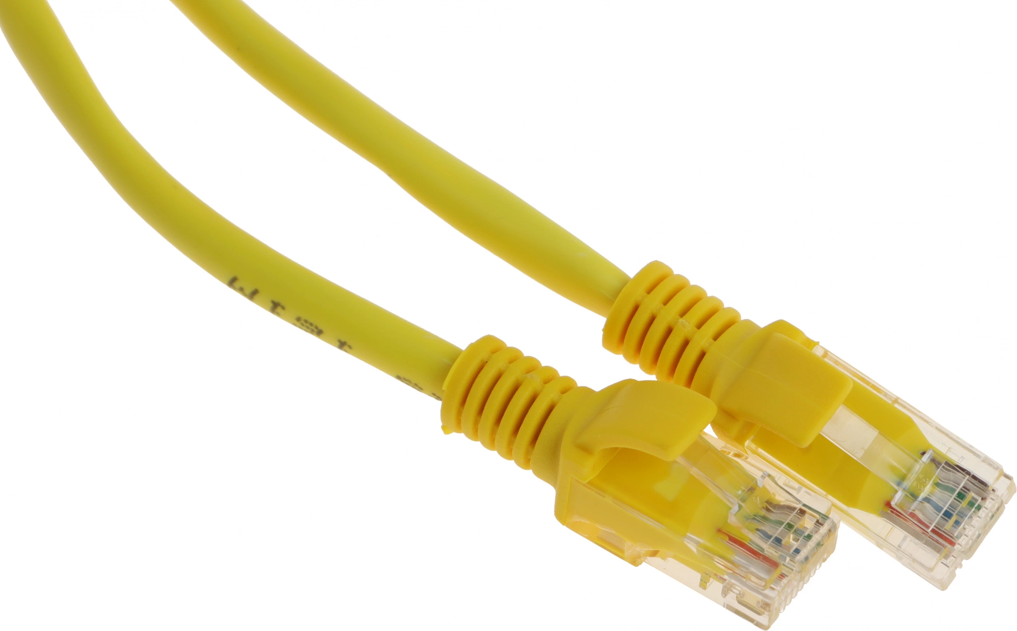 Патч-корд PP12-1.5M/Y 1000G UTP 4 пары cat5E CCA molded 1.5м желтый RJ-45 (m)-RJ-45 (m)