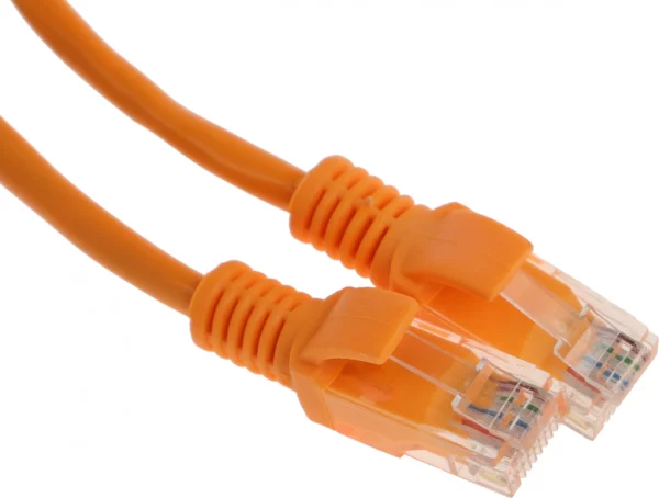 Патч-корд PP12-1.5M/O 1000G UTP 4 пары cat5E CCA molded 1.5м оранжевый RJ-45 (m)-RJ-45 (m)