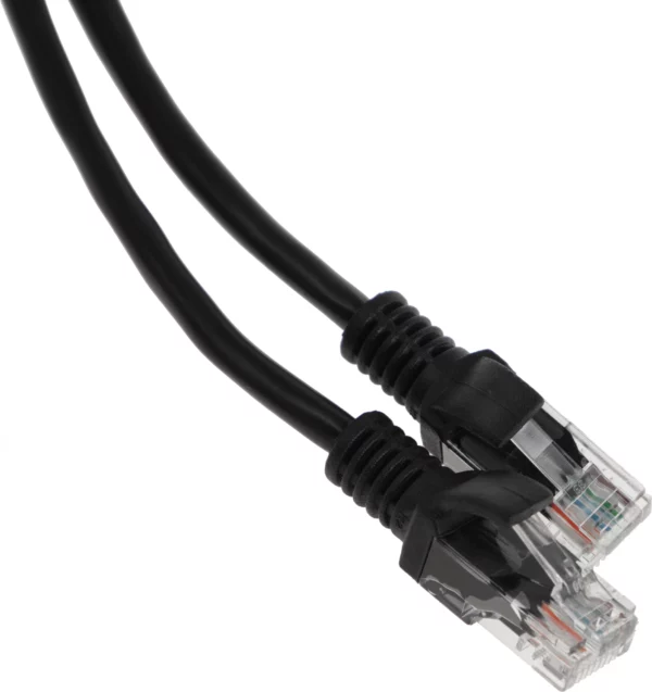 Патч-корд PP12-2M/BK 1000G UTP 4 пары cat5E CCA molded 2м черный RJ-45 (m)-RJ-45 (m)