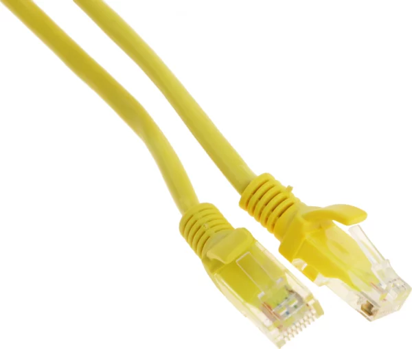 Патч-корд PP12-2M/Y 1000G UTP 4 пары cat5E CCA molded 2м желтый RJ-45 (m)-RJ-45 (m)