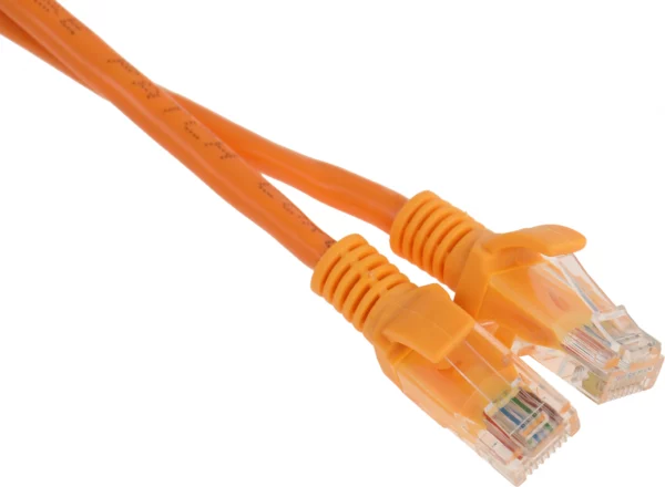 Патч-корд PP12-2M/O 1000G UTP 4 пары cat5E CCA molded 2м оранжевый RJ-45 (m)-RJ-45 (m)