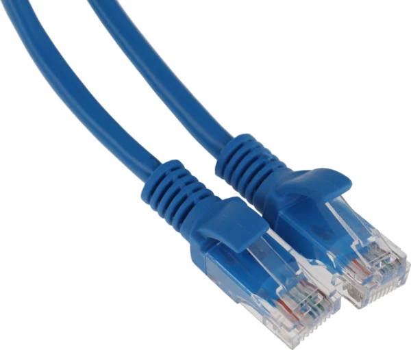 Патч-корд PP12-3M/B 1000G UTP 4 пары cat5E CCA molded 3м синий RJ-45 (m)-RJ-45 (m)