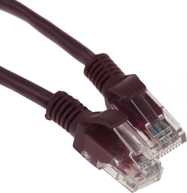 Патч-корд PP12-3M/V 1000G UTP 4 пары cat5E CCA molded 3м фиолетовый RJ-45 (m)-RJ-45 (m)