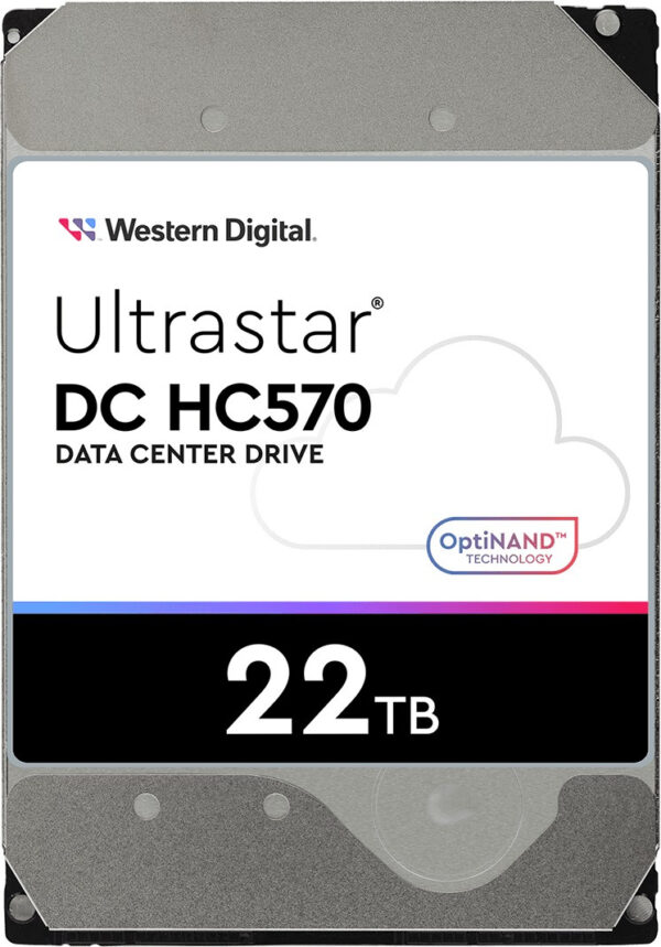 Жесткий диск WD SAS 3.0 22TB 0F48052 WUH722222AL5204 Server Ultrastar DC HC570 512E (7200rpm) 512Mb 3.5"