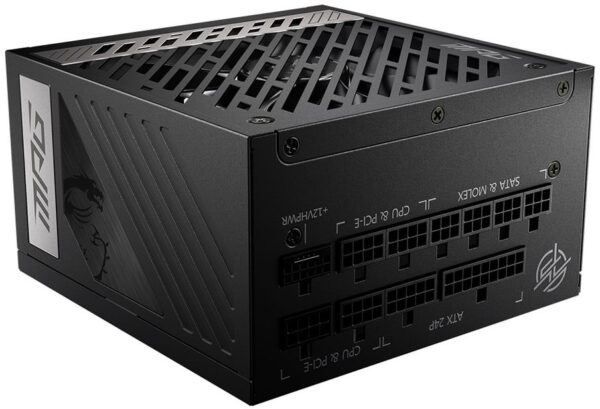 Блок питания MSI ATX 1000W MPG A1000G 80+ gold 24pin APFC 135mm fan 12xSATA Cab Manag RTL