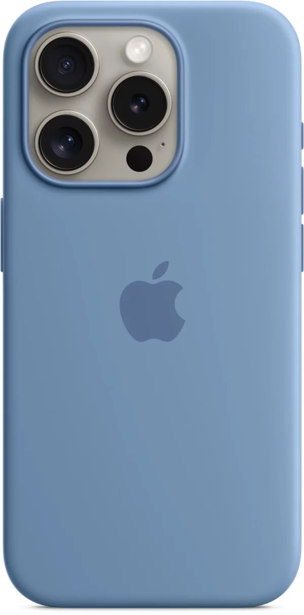 Чехол (клип-кейс) Apple для Apple iPhone 15 Pro Silicone Case MT1L3FE/A with MagSafe Winter Blue