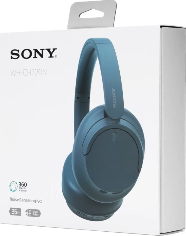 Гарнитура накладные Sony WH-CH720N 1.2м синий беспроводные bluetooth оголовье (WH-CH720N/L)