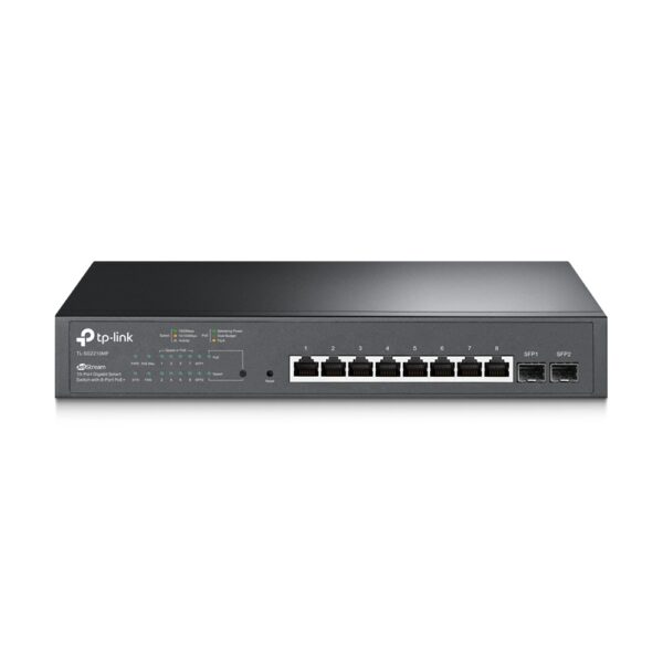 Коммутатор / TP-Link SG2210MP / Коммутатор/ 10-Port Gigabit Smart Switch with 8-Port PoE+, 8? Gigabit PoE+ Ports, 2? Gigabit SFP Slots