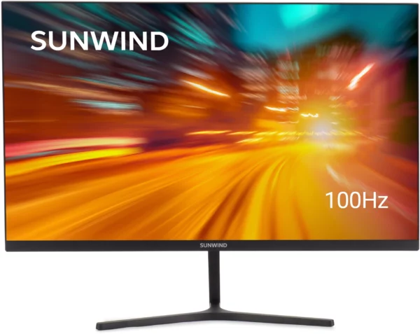 Монитор SunWind 23.8" SM-24FI401 черный IPS LED 1ms 16:9 HDMI матовая 250cd 178гр/178гр 1920x1080 180Hz G-Sync FreeSync DP FHD 2.79кг