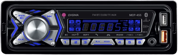 Автомагнитола Digma MCP-455 1DIN 2x45Вт 4