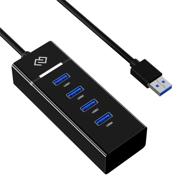 Разветвитель USB-C Digma DHUB-4USB-C-3.0 4порт. черный