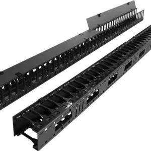 Кабельный органайзер вертикальный Lanmaster TWT-CBB-DVO-47U/L односторонний пальцы 47U шир.:19" глуб.:175мм (упак.:2шт)