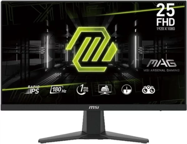 Монитор MSI 24.5" MAG 256F черный IPS LED 1ms 16:9 HDMI M/M 300cd 178гр/178гр 1920x1080 180Hz DP FHD 3.3кг