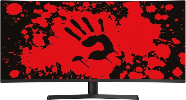 Монитор Bloody 34" MN340W черный VA LED 16:9 HDMI M/M матовая HAS Piv 3000:1 300cd 178гр/178гр 2560x1440 180Hz FreeSync DP 2K USB 5.7кг