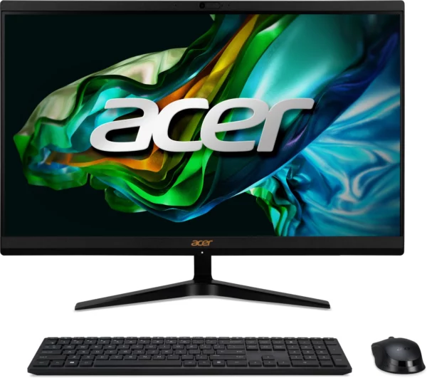 Моноблок Acer Aspire C24-1800 23.8" Full HD i3 1315U (1.2) 8Gb SSD512Gb UHDG CR Windows 11 Home GbitEth WiFi BT 65W клавиатура мышь Cam черный 1920x1080