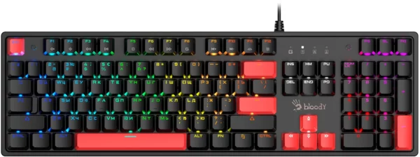 Клавиатура A4Tech Bloody S520N механическая черный USB for gamer LED