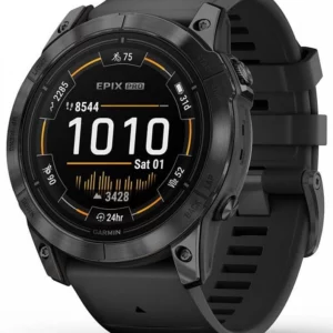 Смарт-часы Garmin Epix Pro gen.2 51мм 1.4" AMOLED корп.серый рем.черный (010-02804-21)