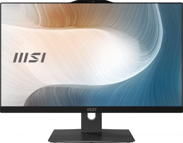 Моноблок MSI Modern AM242P 12M-698XRU 23.8" Full HD i5 1235U (1.3) 16Gb SSD512Gb Iris Xe noOS GbitEth WiFi BT 120W клавиатура мышь Cam черный 1920x1080