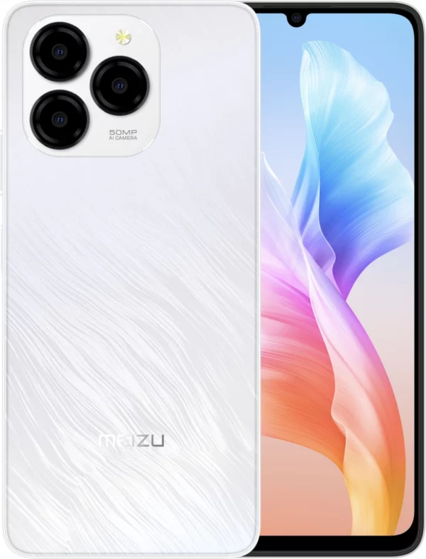 Смартфон Meizu M411H Note 21 256Gb 4Gb белый моноблок 3G 4G 6.74" 720x1600 Android 14 50Mpix 802.11 a/b/g/n/ac GPS GSM900/1800 GSM1900 TouchSc Protect microSD