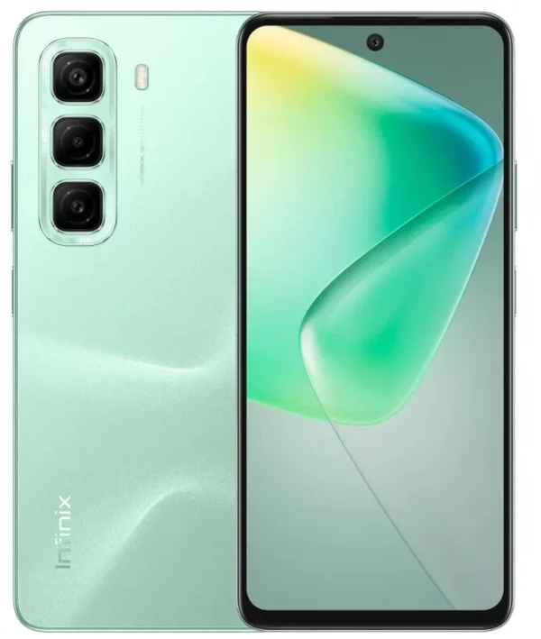 Смартфон Infinix X6882 Hot 50 256Gb 6Gb зеленый моноблок 3G 4G 2Sim 6.78" 1080x2460 Android 14 50Mpix 802.11 a/b/g/n/ac NFC GPS GSM900/1800 GSM1900 TouchSc Protect FM microSD max2048Gb