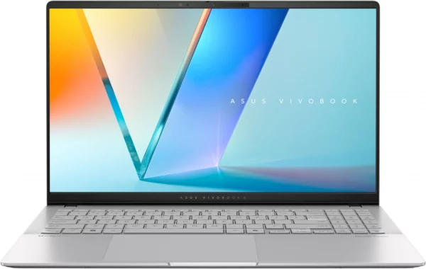 Ноутбук Asus Vivobook S 15 OLED S5507QA-MA013W Snapdragon X Plus X1P-42-100 16Gb SSD1Tb Qualcomm Adreno 15.6" OLED 3K (2880x1620) Windows 11 Home silver WiFi BT Cam (90NB14Q2-M00B40)