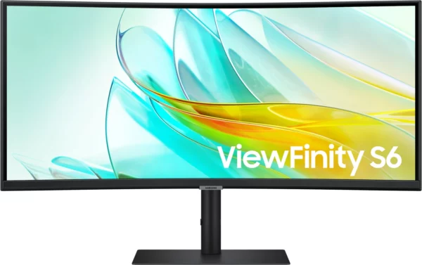 Монитор Samsung 34" ViewFinity S6 S34C650UAIXCI черный VA LED 5ms 21:9 HDMI M/M полуматовая 350cd 178гр/178гр 3440x1440 100Hz DP Ultra WQHD USB 8кг