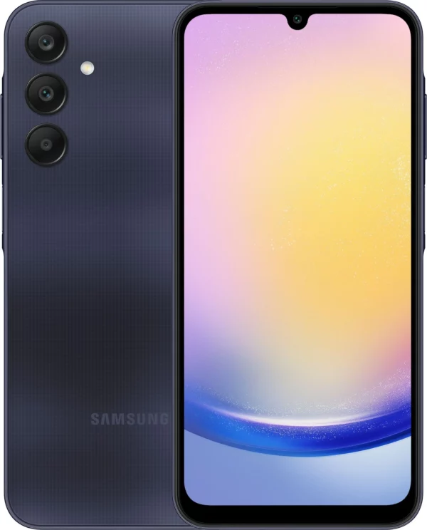 Смартфон Samsung SM-A256E Galaxy A25 256Gb 8Gb темно-синий моноблок 3G 4G 6.5" 1080x2340 Android 14 50Mpix 802.11 a/b/g/n/ac NFC GPS GSM900/1800 GSM1900 TouchSc