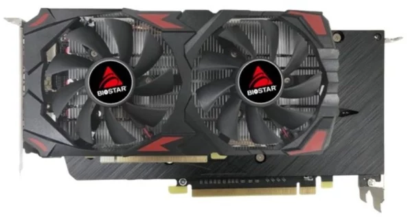 Видеокарта Biostar PCI-E RX580 2048SP AMD Radeon RX 580 8Gb 256bit GDDR5 1274/7000 HDMIx1 DPx2 HDCP Ret