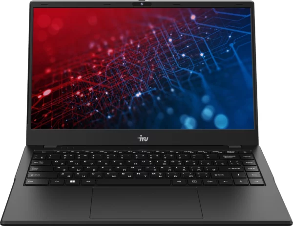 Ноутбук IRU Planio 14ING N100 8Gb SSD512Gb Intel Iris Xe graphics 14" IPS FHD (1920x1080) Free DOS black 6000mAh (2058899)