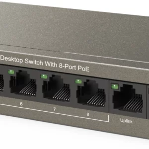 Коммутатор IP-Com F1110P-8-63W (L2) 10x100Мбит/с 8PoE 58W неуправляемый