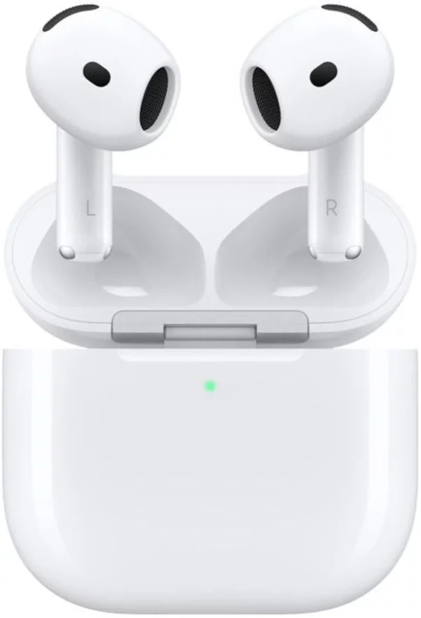 Гарнитура вкладыши Apple A3055,A3056,A3059 AirPods 4 ANC белый беспроводные bluetooth в ушной раковине (MXP93ZA/A)