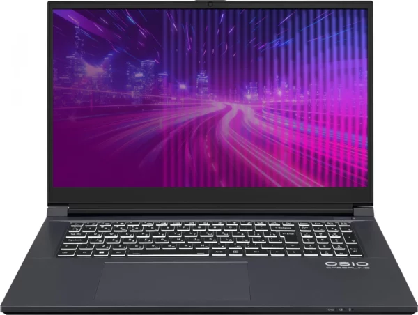 Ноутбук Osio CyberLine C170i-001 Core i5 12600H 16Gb SSD512Gb NVIDIA RTX RTX 3050 6Gb 17.3" IPS FHD (1920x1080) noOS dk.grey WiFi BT Cam 3410mAh