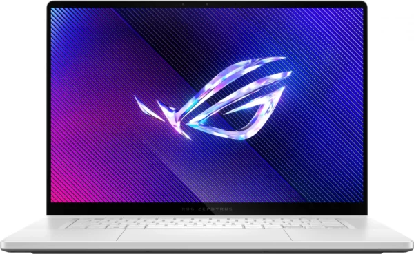 Ноутбук Asus ROG Zephyrus G16 GU605MI-QR272 Core Ultra 7 155H 32Gb SSD1Tb NVIDIA GeForce RTX4070 8Gb 16" OLED 2.5K (2560x1600) noOS white WiFi BT Cam Bag (90NR0IS2-M00DZ0)