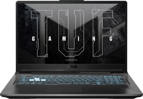 Ноутбук Asus TUF Gaming A17 FA706NFR-HX007 Ryzen 7 7435HS 16Gb SSD512Gb NVIDIA GeForce RTX 2050 4Gb 17.3" IPS FHD (1920x1080) noOS black WiFi BT Cam (90NR0JW5-M00080)