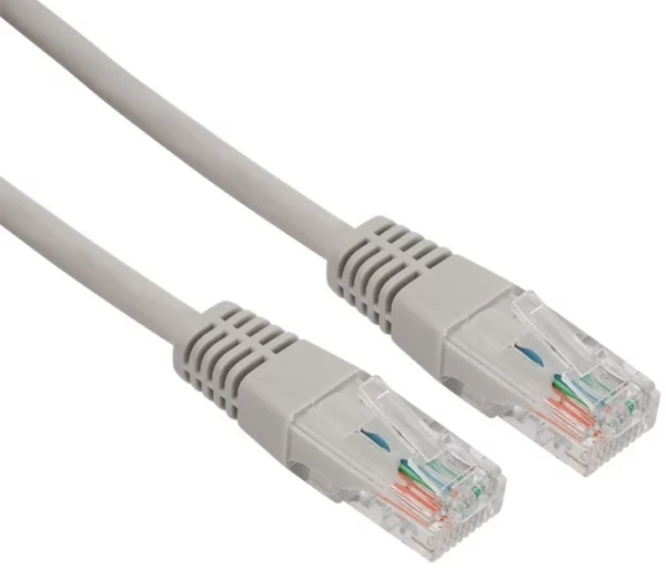 Патч-корд Rexant 18-8001 UTP RJ-45 вил.-вилка RJ-45 кат.5E 0.5м серый LSZH