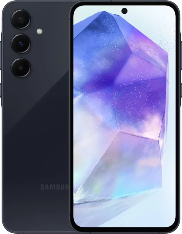 Смартфон Samsung SM-A556E Galaxy A55 5G 128Gb 8Gb темно-синий моноблок 3G 4G 2Sim 6.6" 1080x2340 Android 14 50Mpix 802.11 a/b/g/n/ac/ax NFC GPS GSM900/1800 GSM1900 TouchSc Protect microSD max1024Gb