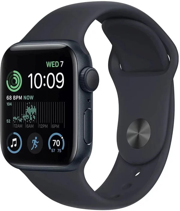 Смарт-часы Apple Watch SE 2024 A2723 44мм корп.темная ночь Sport Band рем.темная ночь разм.брасл.:S/M (MXEJ3LL/A)