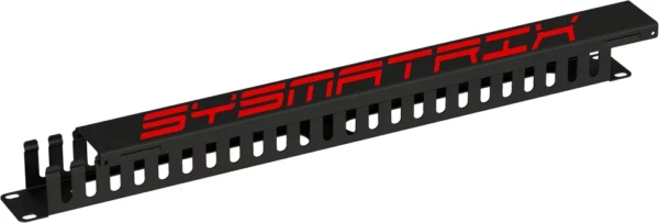 Кабельный органайзер горизонтальный Sysmatrix SA 0020.911 гребенка 1U шир.:19" глуб.:55мм