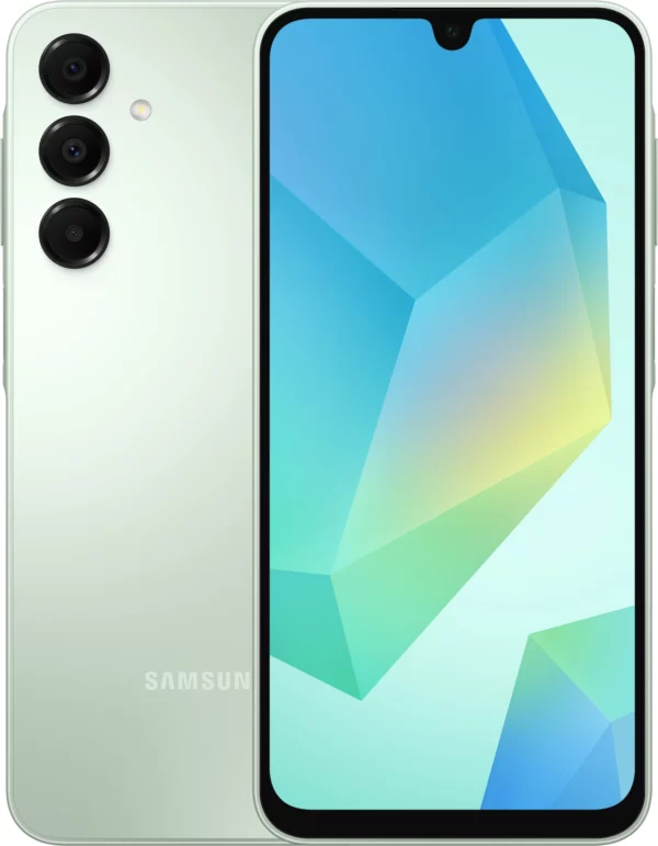 Смартфон Samsung SM-A165F Galaxy A16 128Gb 4Gb мятный моноблок 3G 4G 2Sim 6.7" 1080x2340 Android 14 50Mpix 802.11 a/b/g/n/ac NFC GPS GSM900/1800 GSM1900 TouchSc microSD max1024Gb