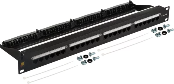 Патч-панель Lanmaster LAN-PPN24U6A 19" 1U 24xRJ45 кат.6A UTP