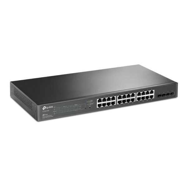 Коммутатор / TP-Link SG2428P. / Коммутатор/ 28-Port Gigabit Smart Switch with 24-Port PoE+, 24 Gigabit PoE+ Ports, 4 Gigabit SFP Slots UKplug