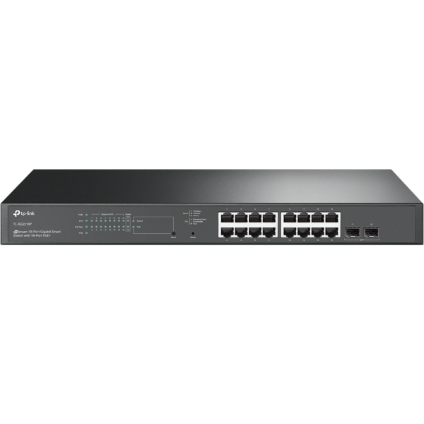 Коммутатор / TP-Link SG2218P. / Коммутатор/ JetStream™ 18-Port Gigabit Smart Switch with 16-Port PoE+ UKplug