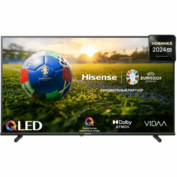 Телевизор ЖК 40`` Hisense / Hisense 40A5NQ / Телевизор ЖК 40`` Hisense/ 40", FullHD, SMART TV (VIDAA U6), DVB-T2/T/C/S2/S, 2х6W, 2HDMI, 2USB, USB Type C, Dual position stand, Black 2024